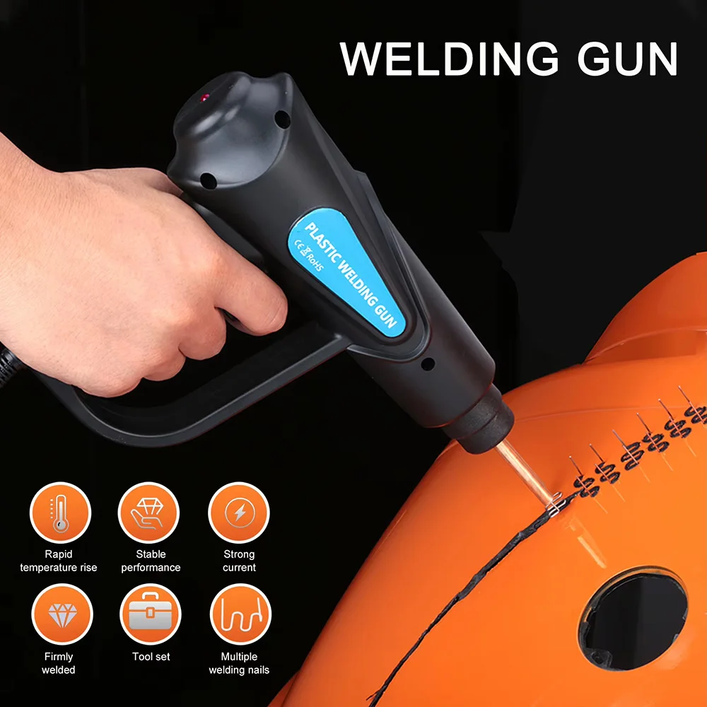 Hot Staplers Machine Staple Plastic Welder PVC Plastic Repairing Machine Bumper Repair Kit Soldering Iron For Car Gun