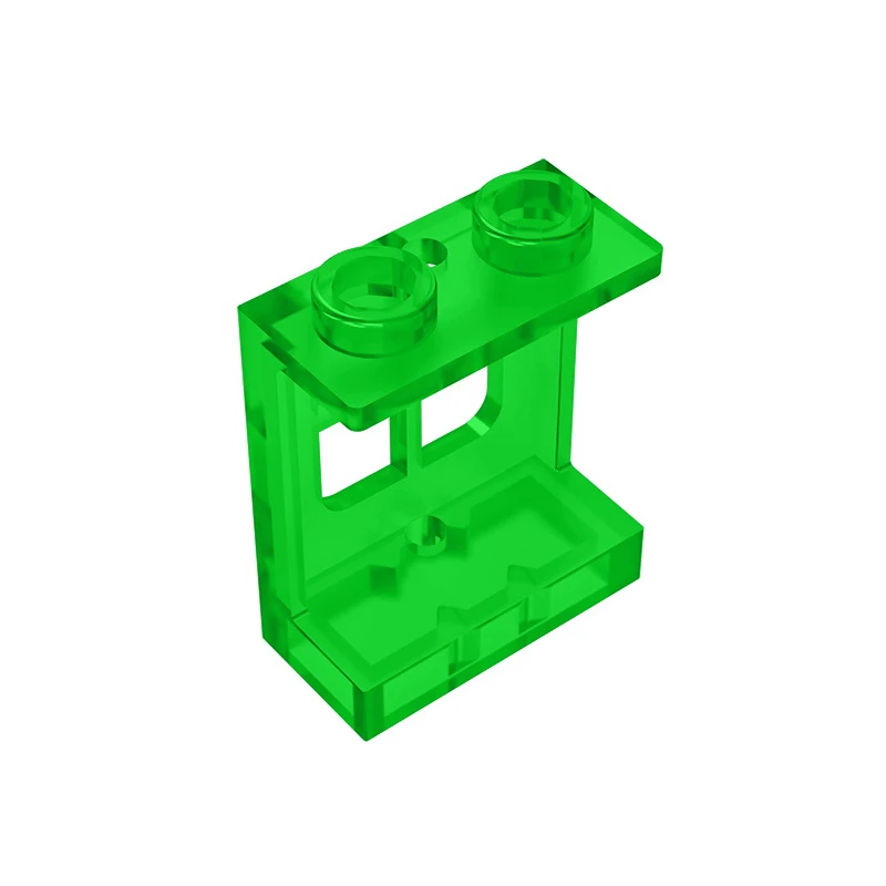 Gobricks GDS-784 Window 1x2x2 Plane Single Hole Top and Bottom for Glass - 1x2x2 Window compatible with lego 60032 DIY