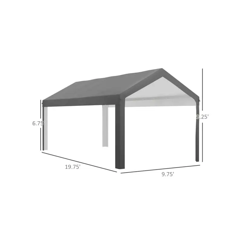 

Carport Roof Without Bracket - Durable Canopy for Vehicle Protection, Outdoor Shelter for Cars, Easy Install Port Cover,