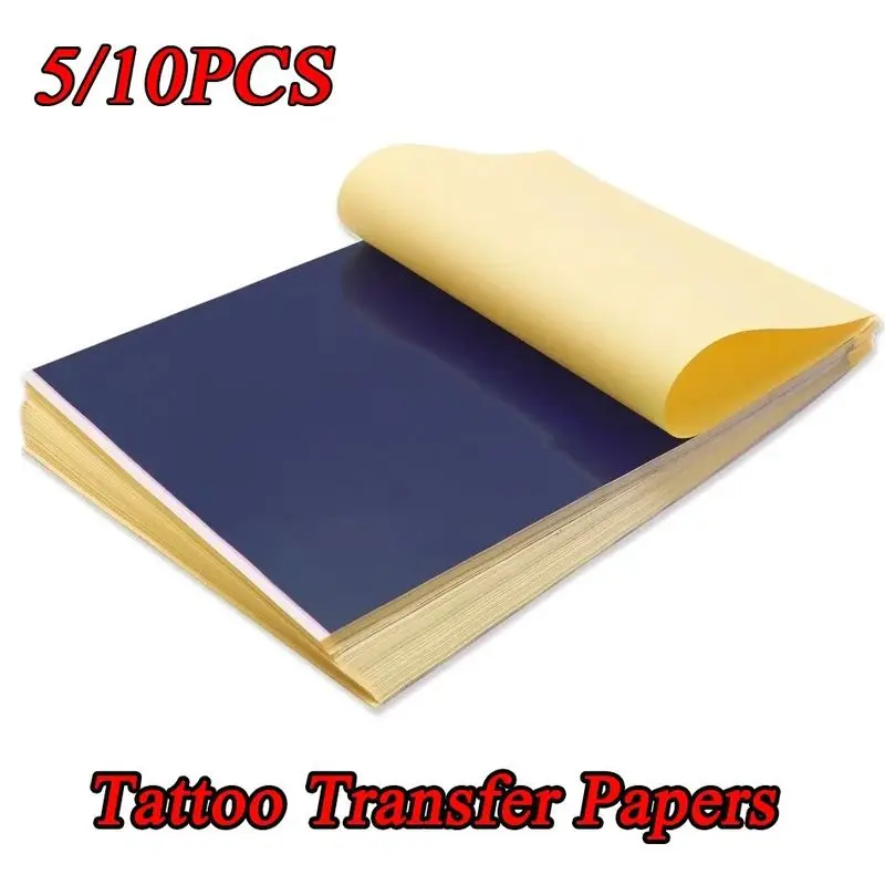 

5/10PCS A4 Tattoo Transfer Paper Tattoo Supplies Carbon Thermal Transfer Paper Tattoo Stencil Copy Tracing Paper Accessory