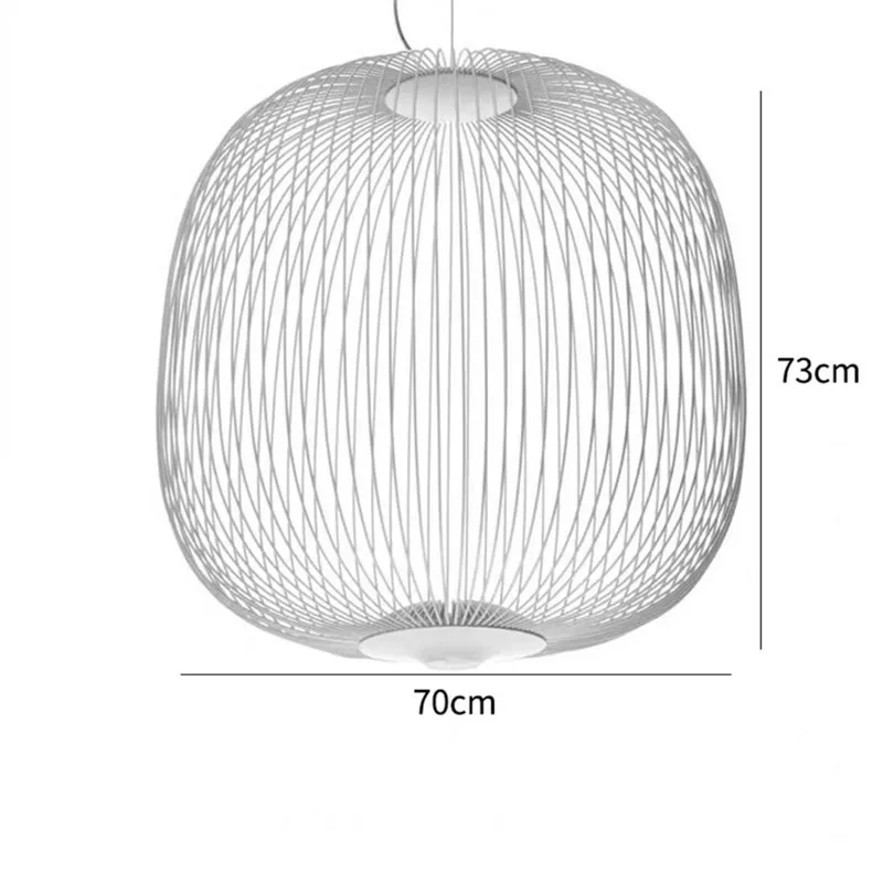 Foscarini Spaken Hanglamp minimalistische Vogelkooi Hanglamp voor Villa Lobby Trap Home Decor trap Italiaanse verlichting
