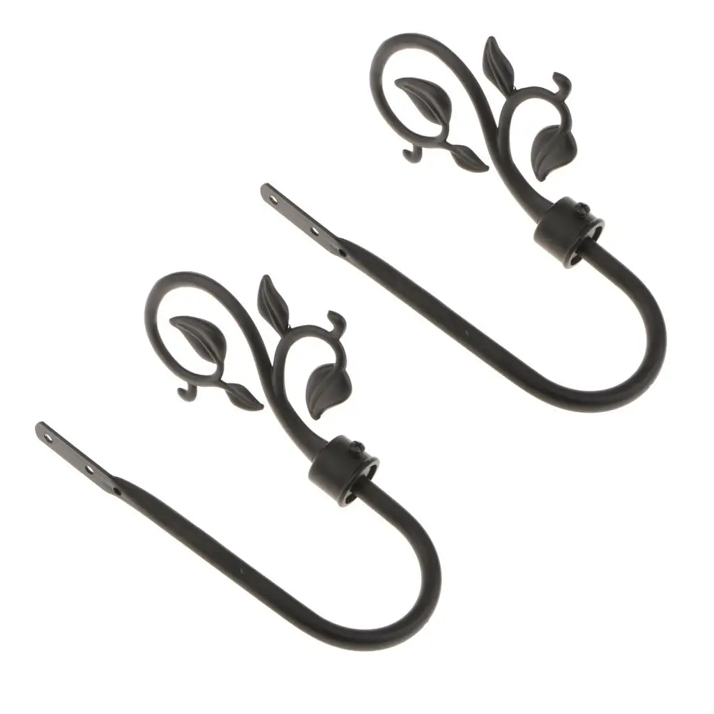 Aluminum Alloy U Shape Curtain Hook Classic Drapery Tieback Holdback Hangers for Window Curtains