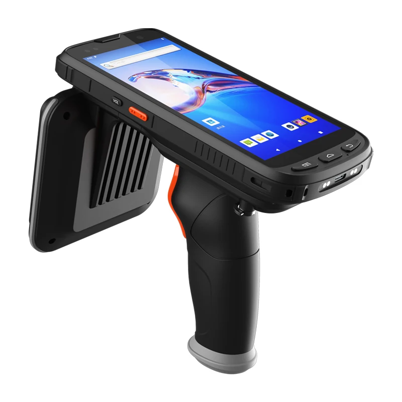 5.5 inch Handheld Terminal Long Range UHF RFID Reader Android 10 rugged pda 1D 2D Barcode Scanner PDA