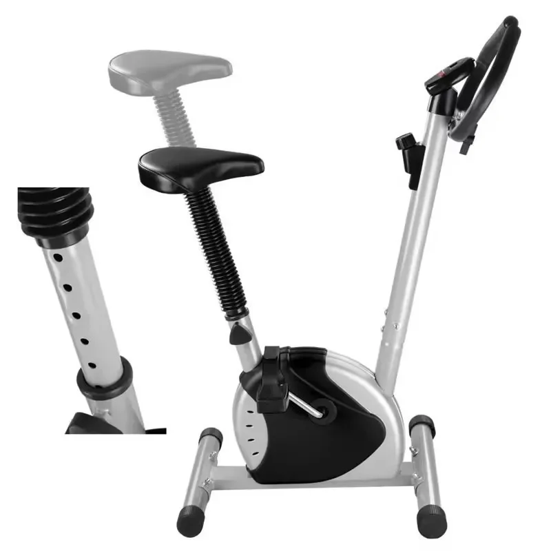 Beginner-Friendly Home Exercise Bike, Sturdy Indoor Cycling Bike with LED Tracker, Adjustable Resistance for Daily Cardio