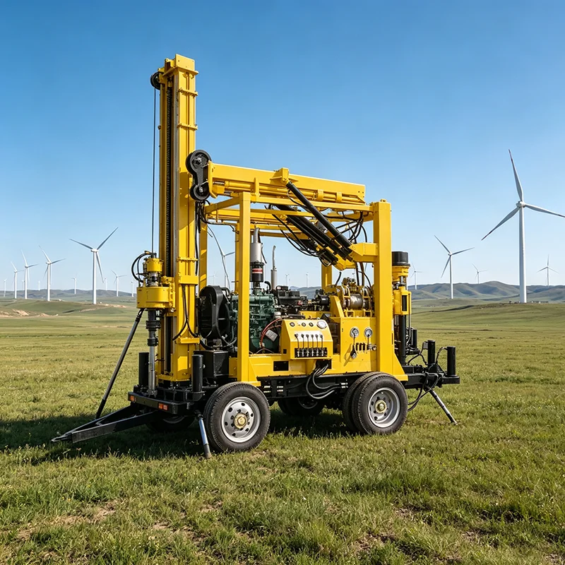 Rotary Hard Rock Core Drilling Rig 500m Portable Full Hydraulic Diamond Rock Coring Exploration Rig