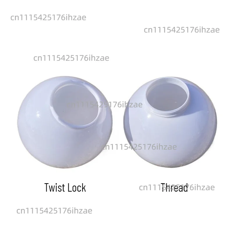 15/20cm White Acrylic Replacement Globe Cover with Fitter Neck for Ceiling Wall Fixtures Lamp Posts or Streetlights Not Glass