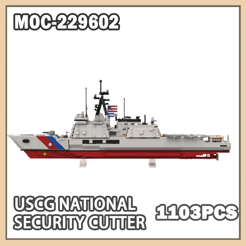

MOC-229602 NEW DIY USCG National Security Cutter Building Block Model Brick Set Creative Gifts Desktop Decoration 1103PCS