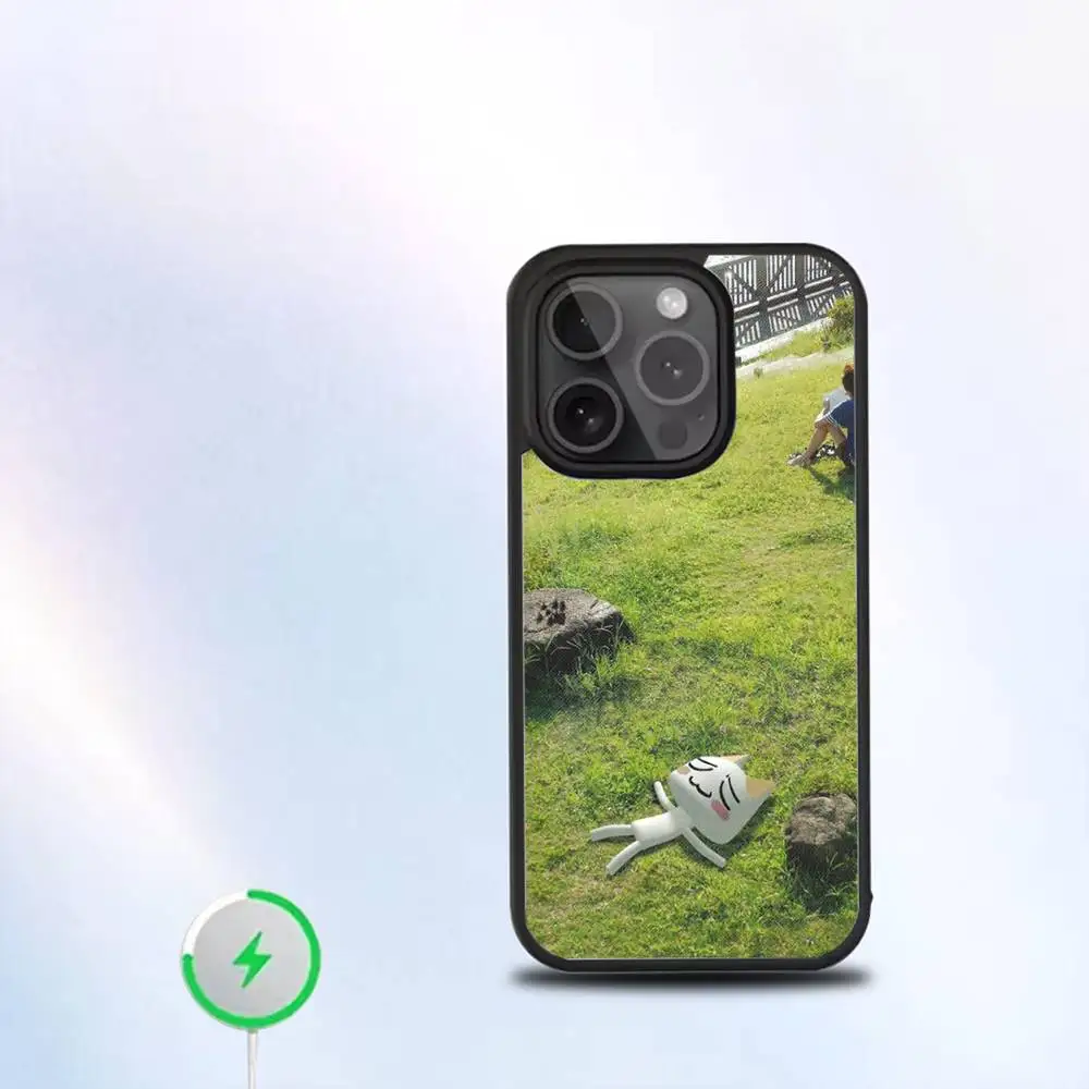 INS Cute Toro Inoue Cat Phone Case For iPhone 16,15,14,13,12,11,Pro,Max,Plus,Mini,SE New Magsafe Magnetic Wireless Charging