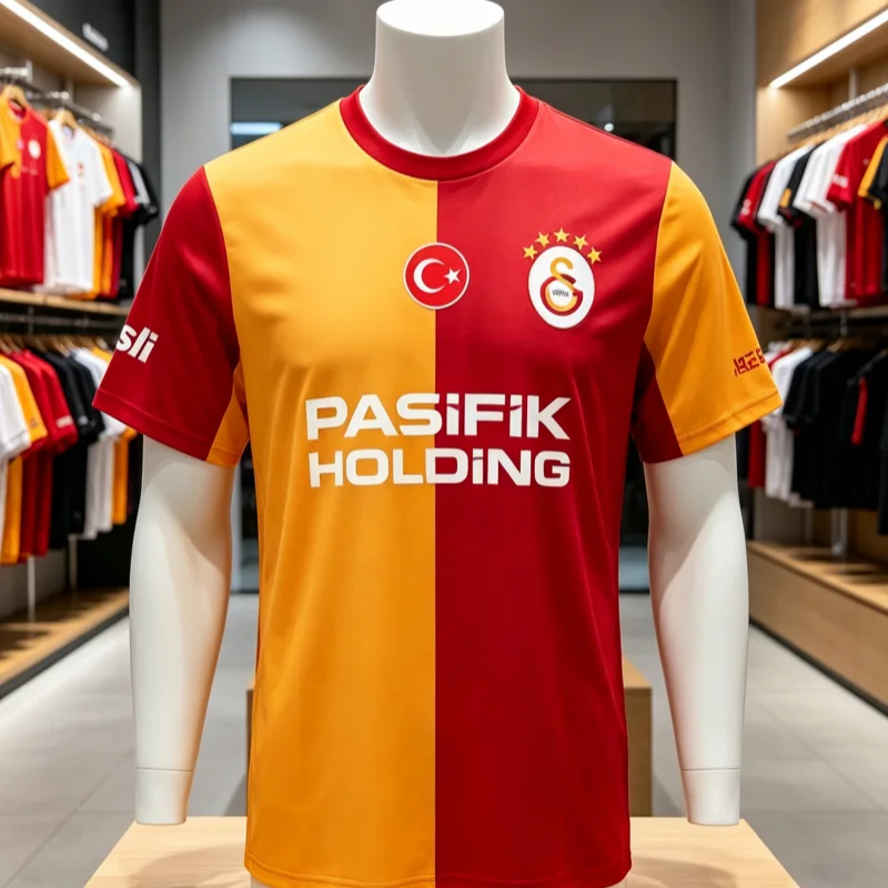 2026 New Galatasaray 3D Printed Football Shirt for Men's Summer Outdoor Sports T-shirt Breathable Quick Drying Parent Child Tee