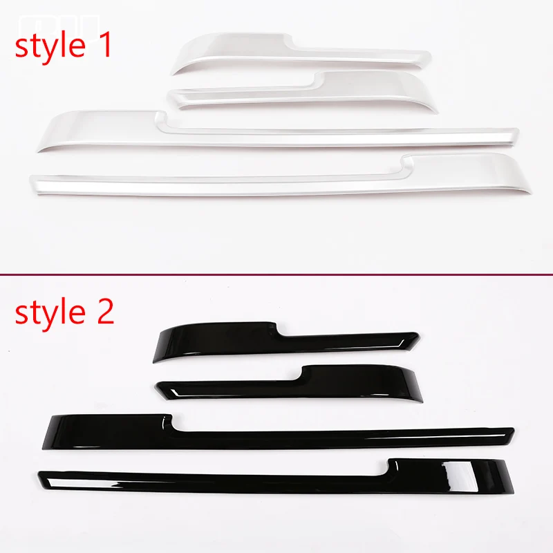 Car Interior Door Decor Strips Trim For Land Rover Range Rover Vogue L405 2013 2014 2015 2016 2017 ABS Silver Accessories