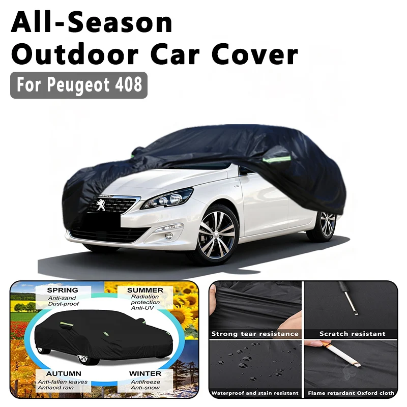 

Car Cover for Peugeot 408 - Outdoor Full Protection, Waterproof Dustproof Heat-Resistant, All-Season Use Exterior Accessories