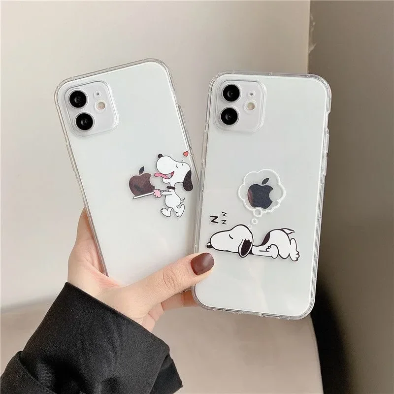 Phone Case For Motorola Moto Edge 40 Pro G53 G30 G32 G73 G72 G71 G22 G52 G60 G60S G9 Play Plus cover Snoopy Soft