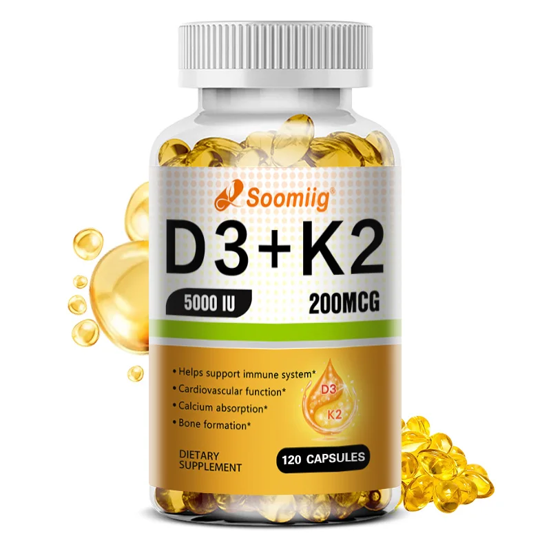 Vitamin K2 MK-7 Ergänzung – Unterstützt die Immunfunktion, Gelenk- und Herzgesundheit, hervorragende Absorption, steigert die Energie, gentechnikfrei