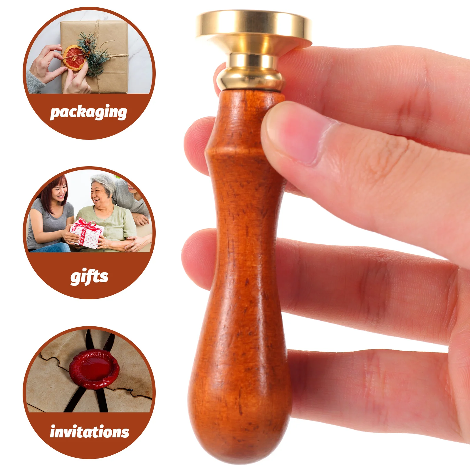 

Sealing for Stamp Wax Seal Stamp Heads Seals Gold Stickers Custom Craft Making DIY Wax Seal Kit Wedding Party Gifts