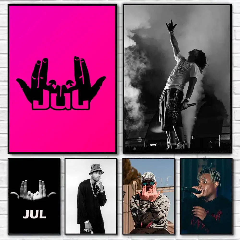 

Rapper J-JuL C'est Pas Des Lol Poster Self-adhesive Art Waterproof Paper Sticker Coffee House Bar Room Wall Decor