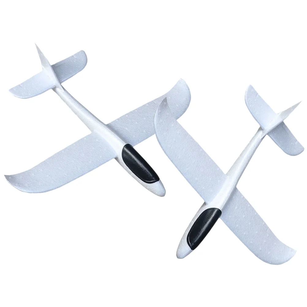 2 Pcs Graffiti Airplane Model Outdoor Toys Throwing Aircraft Foam Planes Children’s Kid DIY Hand Toss