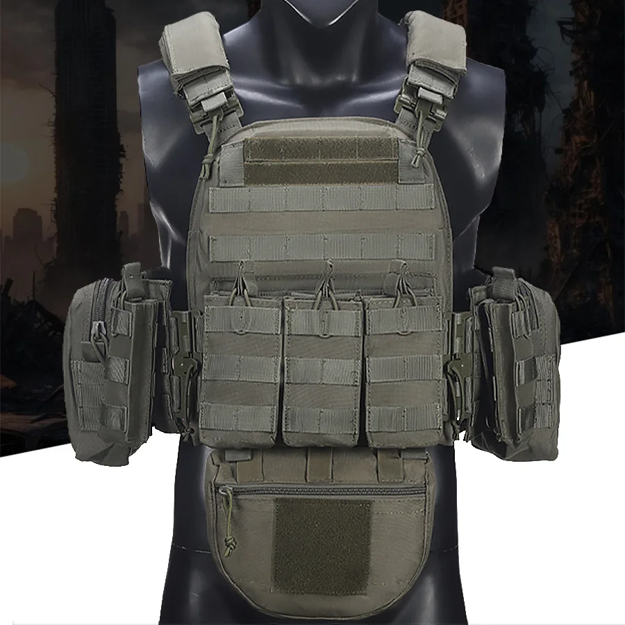 

Quick release hunting vest with multiple accessory packages, shoulder and waist can be easily disassembled with one click