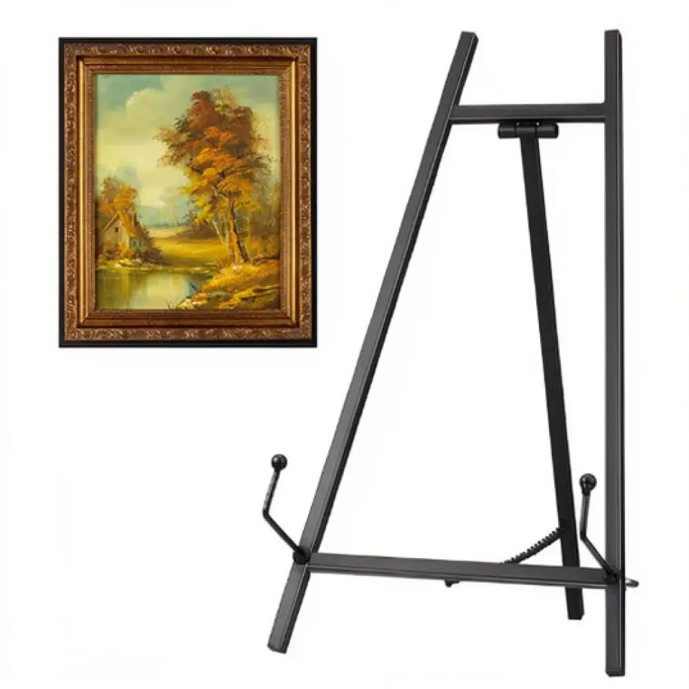 Adjustable Metal Tripod Display Easel For Painting Canvas Wedding Sign Photo Frame Exhibition Art Gallery Stand