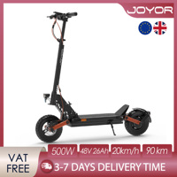 JOYOR S5 Pro ABE Electric Scooter 500W Motor 48V 26Ah Battery 20km/h Speed 90km Range 10'' Tires Foldable Adult E-Scooter
