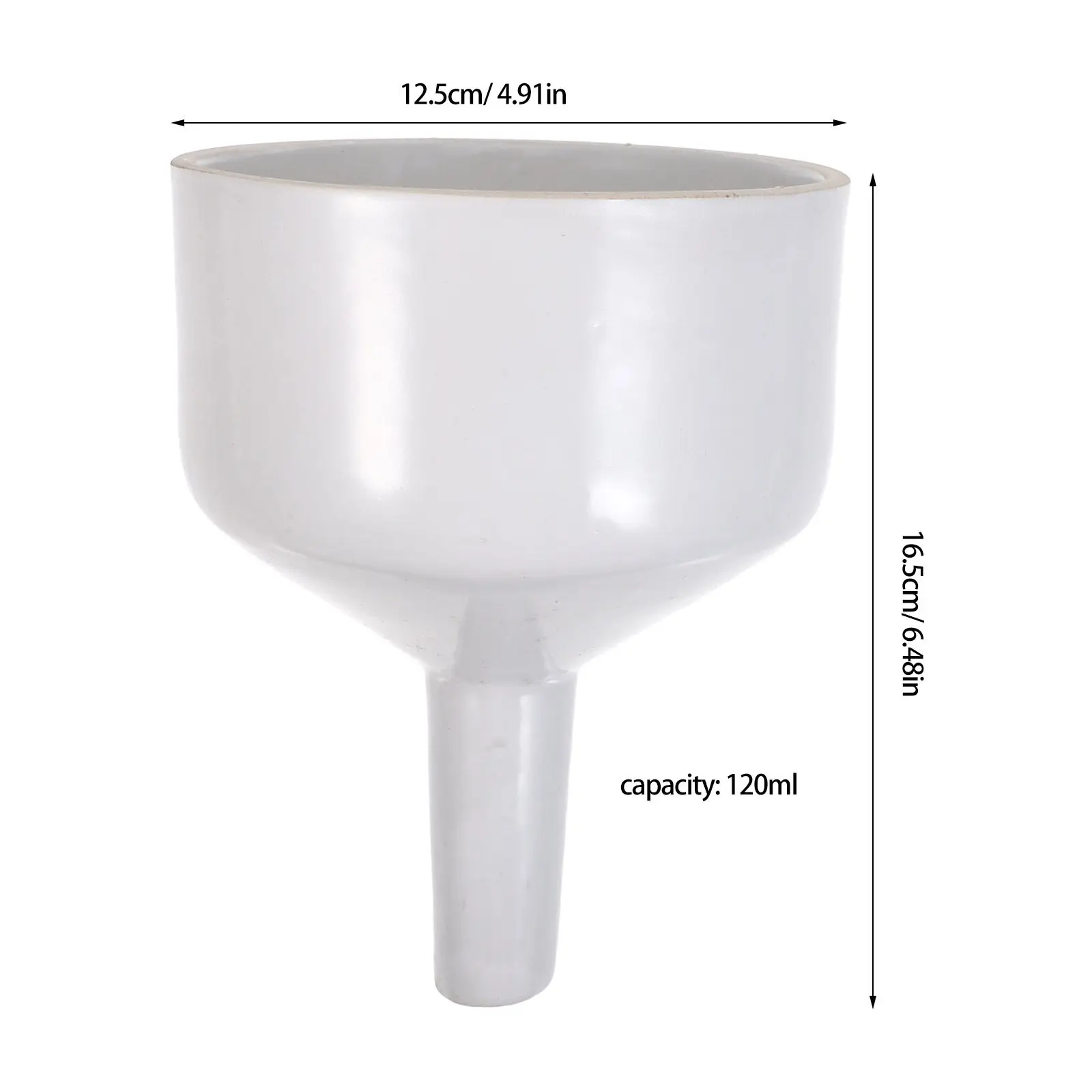 Porcelain Buchner Funnel Laboratory Filtration 120Ml Chemical Filter Ceramic Funnel Sand Oil Jam Food Water Bottle Filling