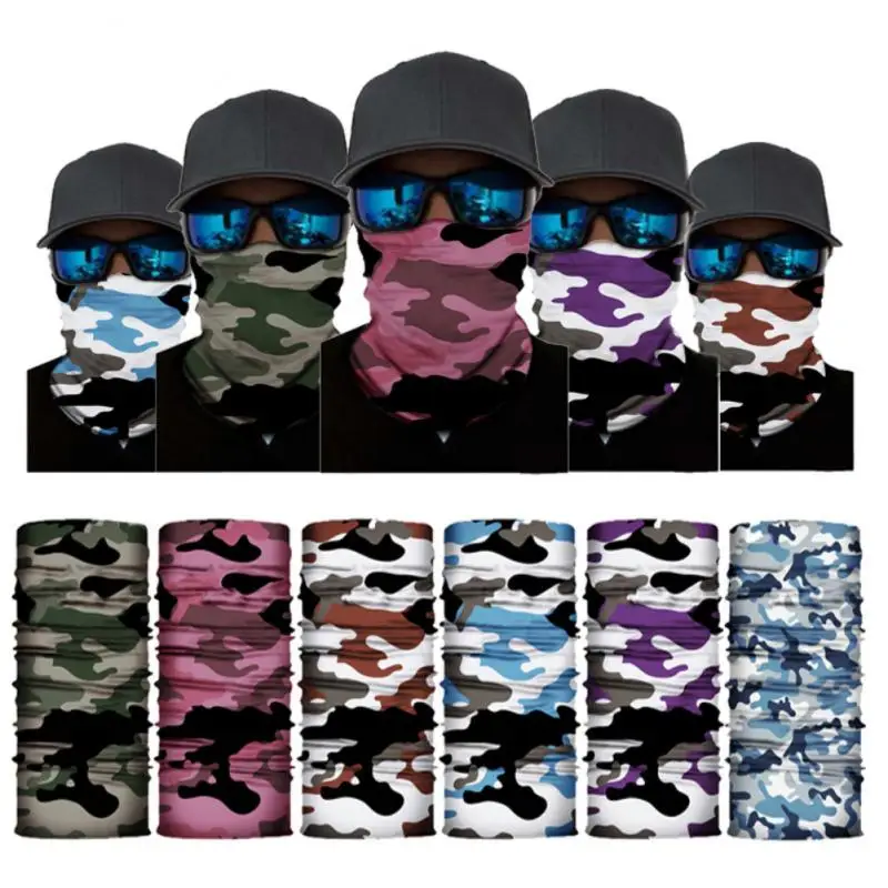 Bicycle Bandana Scarf Seamless Cycling Ski Face Mask Balaclava Тактика Neck Cover for Men Motorcycle Hiking Fishing Snowboard