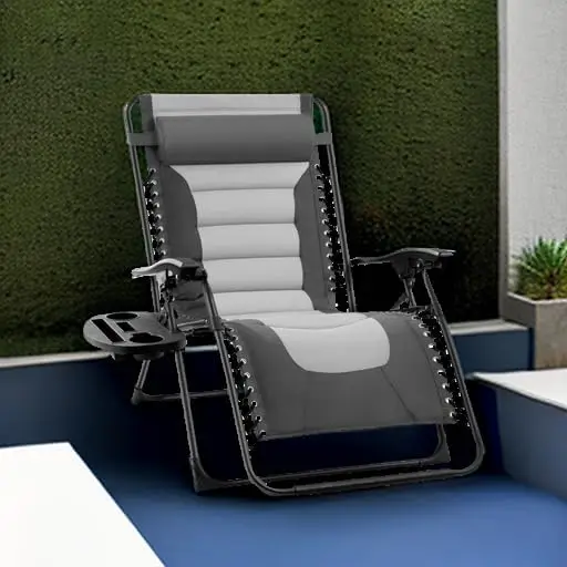 Best Choice Products Oversized Padded Zero Gravity Chair, Folding Outdoor Patio Recliner, XL Anti Gravity Lounger