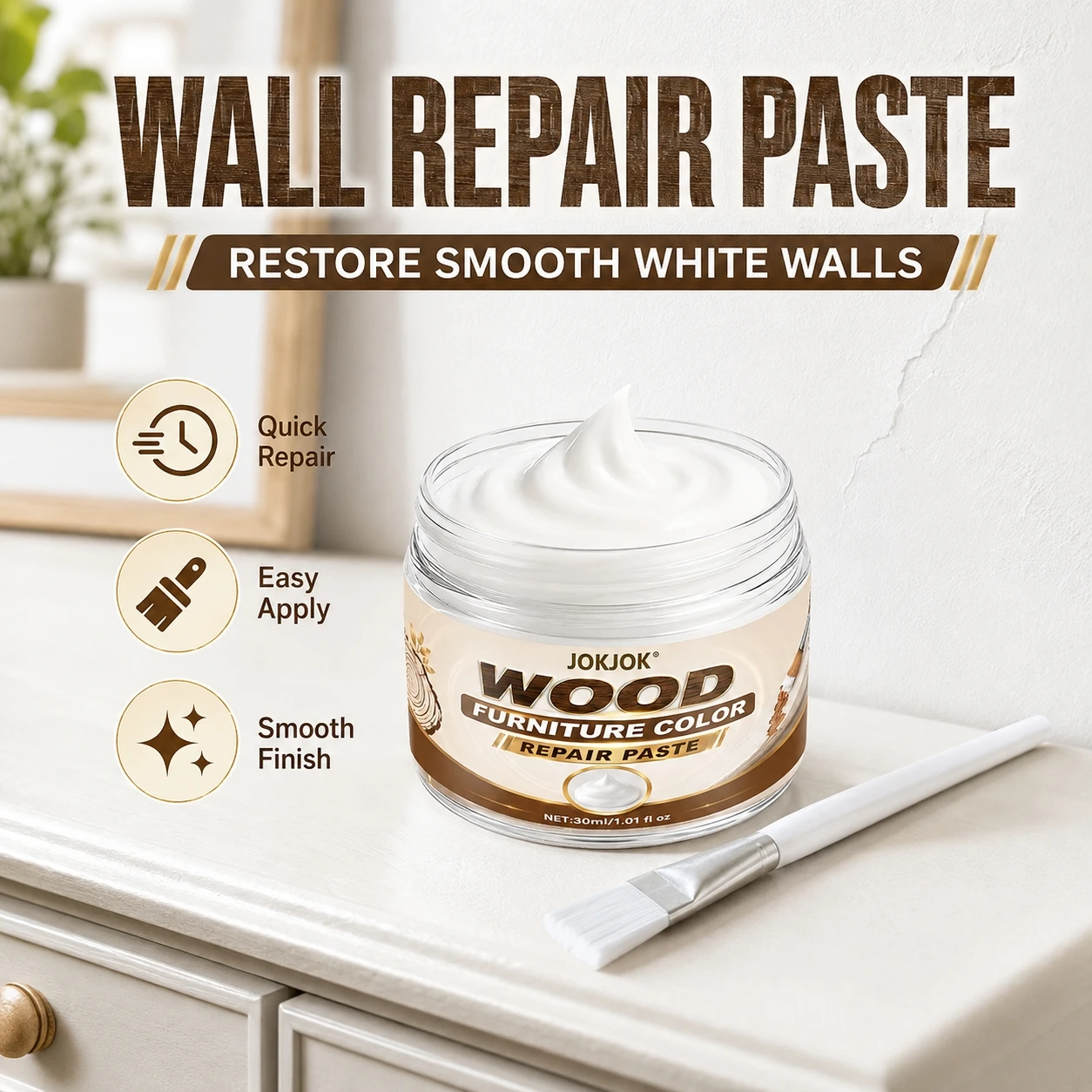 Wall Fix Mending Agents Dry-wall Repair Kit Tile Grout Wall Repair Cream With Scraper Paint Valid Mouldproof Quick-Drying Patch