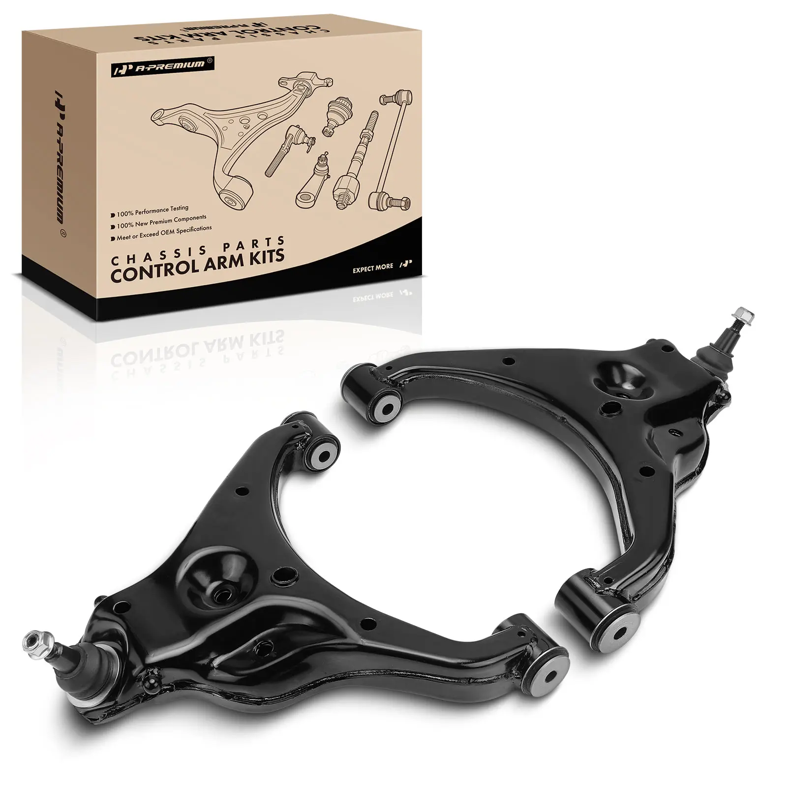A-Premium 2x Front Lower Control Arm and Ball Joint Assembly for Ford Ranger 2019-2020
