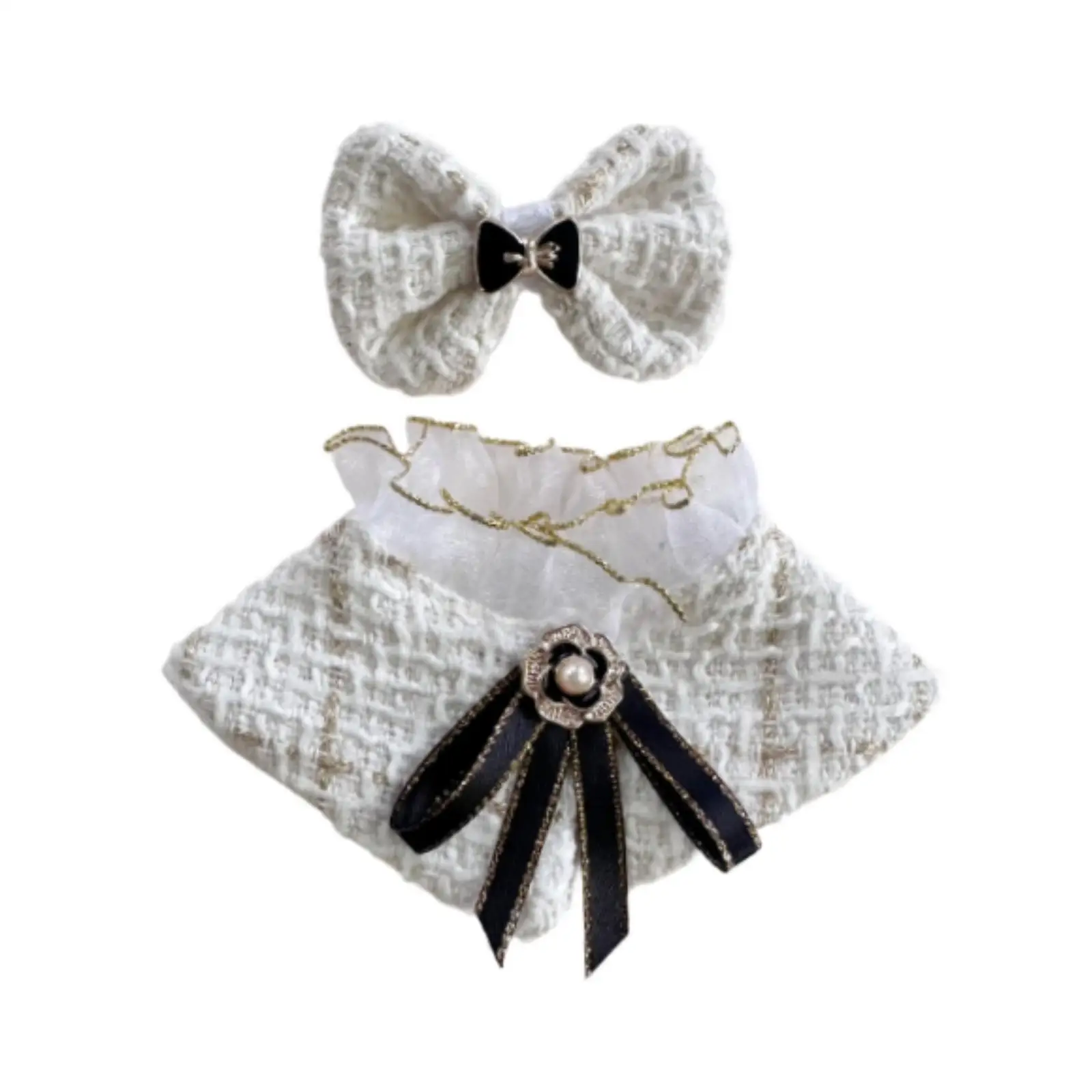 Doll Clothes Set ,Stuffed Doll Clothes Collectible Doll Toy Soft Dress up Doll Clothing ,for 15 cm/ 17 cm Plush Doll