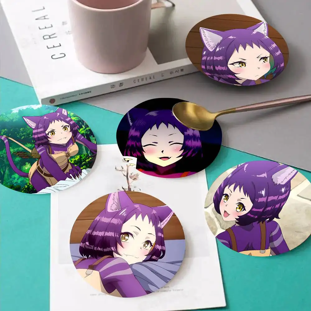 1pc Myarey Anime Characters Wooden Coaster Colour Printing Cup Mat Home Desk Decoration Gifts