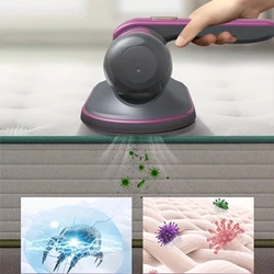 1pc Handheld Vacuum Cleaner Portable Wireless Dust Removal Equipment Home Sofa Mite Meter For Mattresses With UV Light And Autom