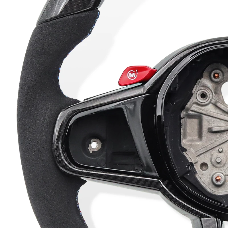 Carbon Fiber Leather Steering Wheel for BMW F10 F20 F30 F32 F80 G20 G30 G05 X1 X3 X5 M3 M4 M5 Red M1 M2 Buttons Custom Replace