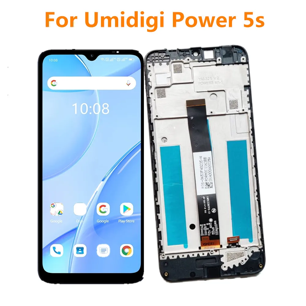 New Original LCD Display Assembly Digitizer For UMIDIGI POWER 5S Cell Phone Touch Screen Panel With Housings Case Frame Repair