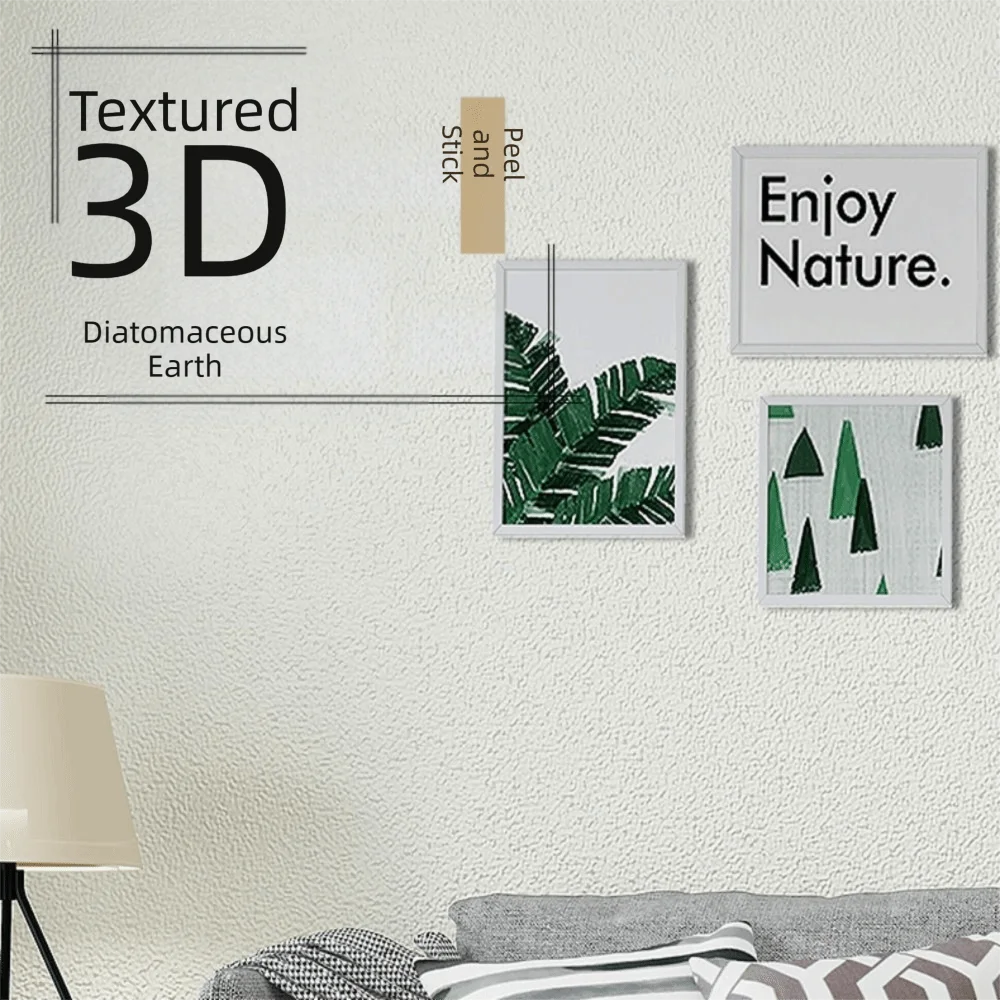 White Linen Texture Self Adhesive Wall Panels XPE Foam Material Waterproof Waterproof Wall Panels Easy Install Self Adhesive