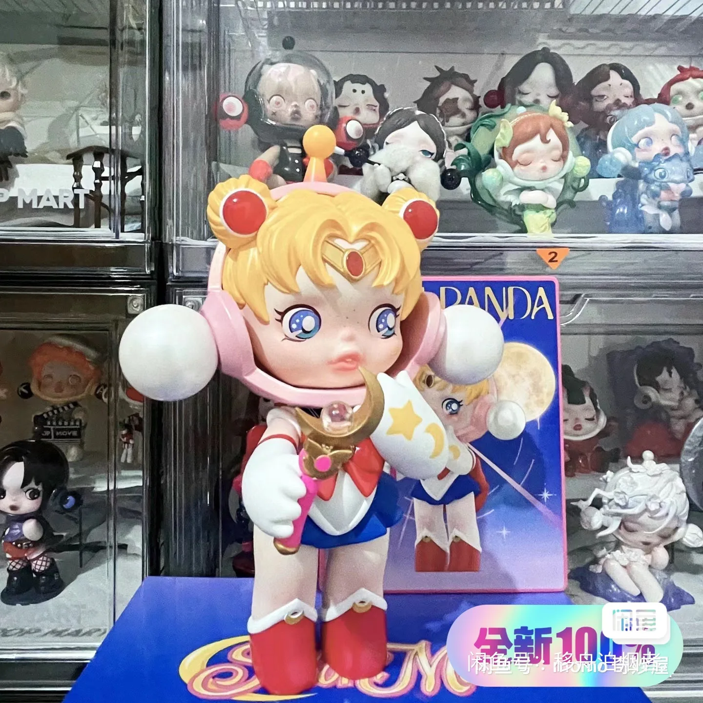 Genuine 18cm Skullpanda X Sailor Moon Figure New Skullpanda Collection Action Figurine Model Pvc Statue Cute Model Gk Toy Gift