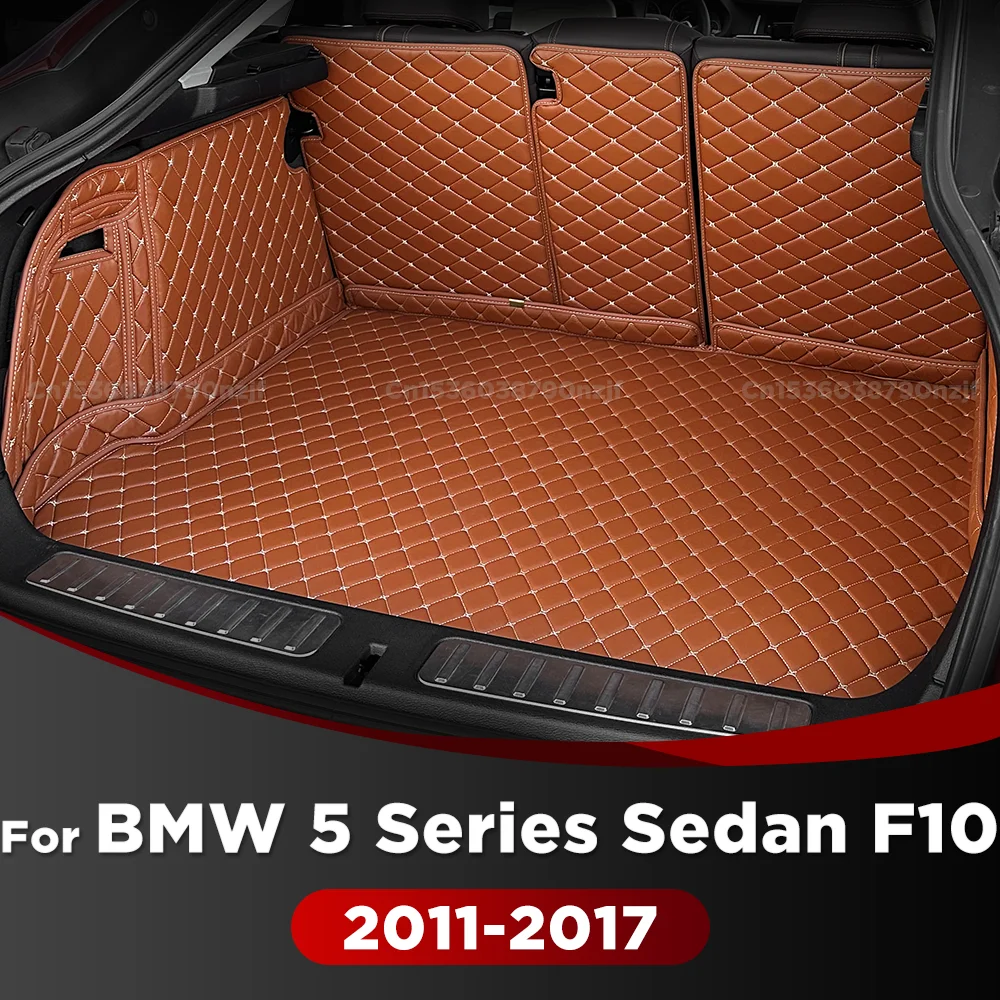 For BMW 5 Series Sedan F10 2011-2017 16 15 14 13 12 Auto Full Coverage Trunk Mat Car Cover Pad Cargo Liner Interior Accessories