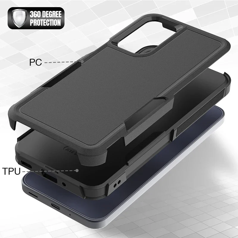 Robuste Handyhülle mit robuster Rüstung für Samsung Galaxy A36 A16 A06 A55 A35 A25 15 05S 54 34 24 73 53 33 72 52S 32 OTT Cover Box – Detail 5