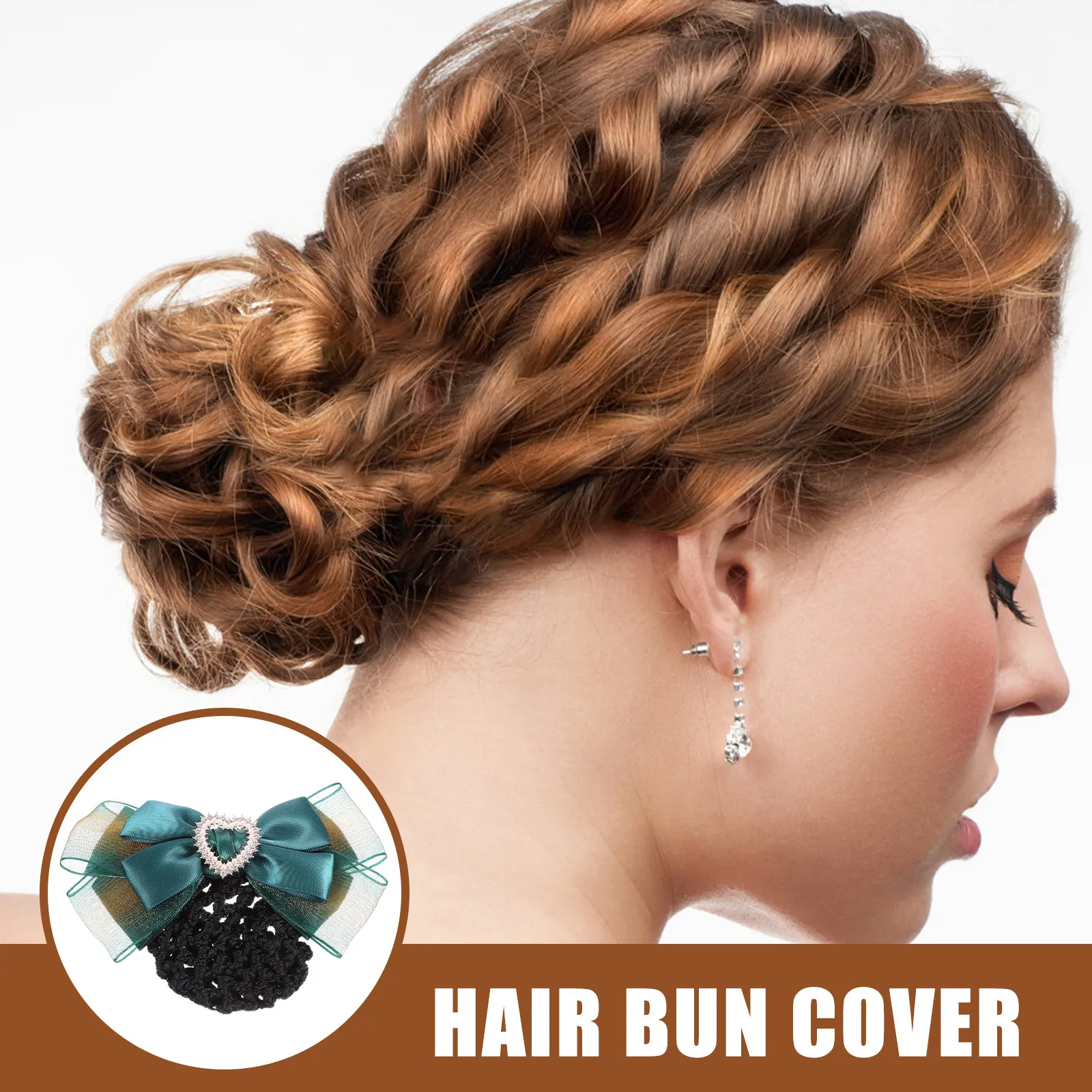 

Женская сетка для волос с бантом, заколка-сетка для пучка, стильная профессиональная сетка для укладки волос для медсестер и бортпроводниц