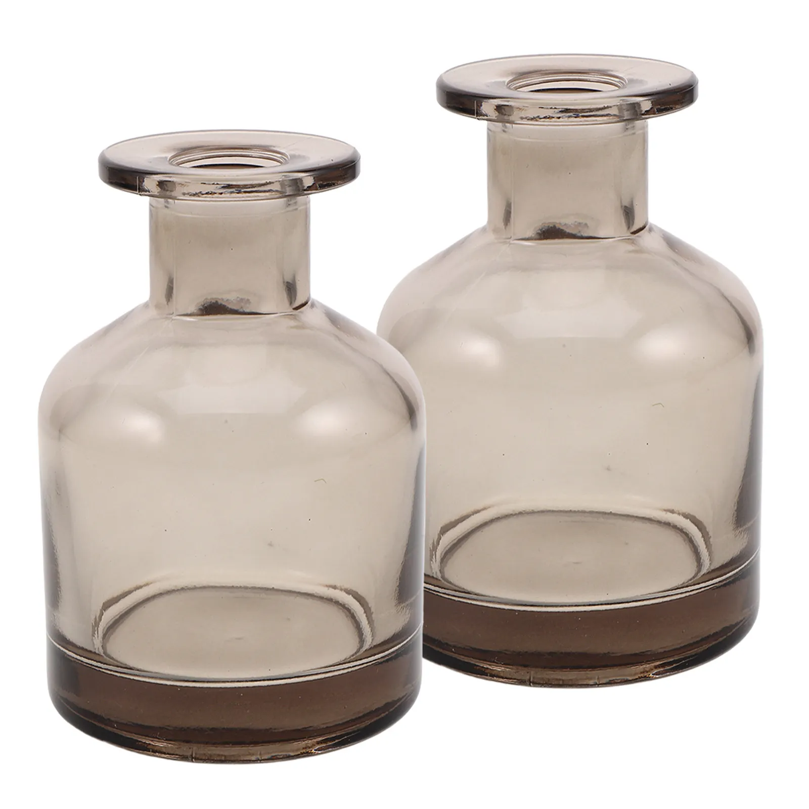 2 pcs Glass Perfume Bottle Refillable Travel Oil Essential Bottles Halloween Christmas New Year Empty Oil Bottle Amber