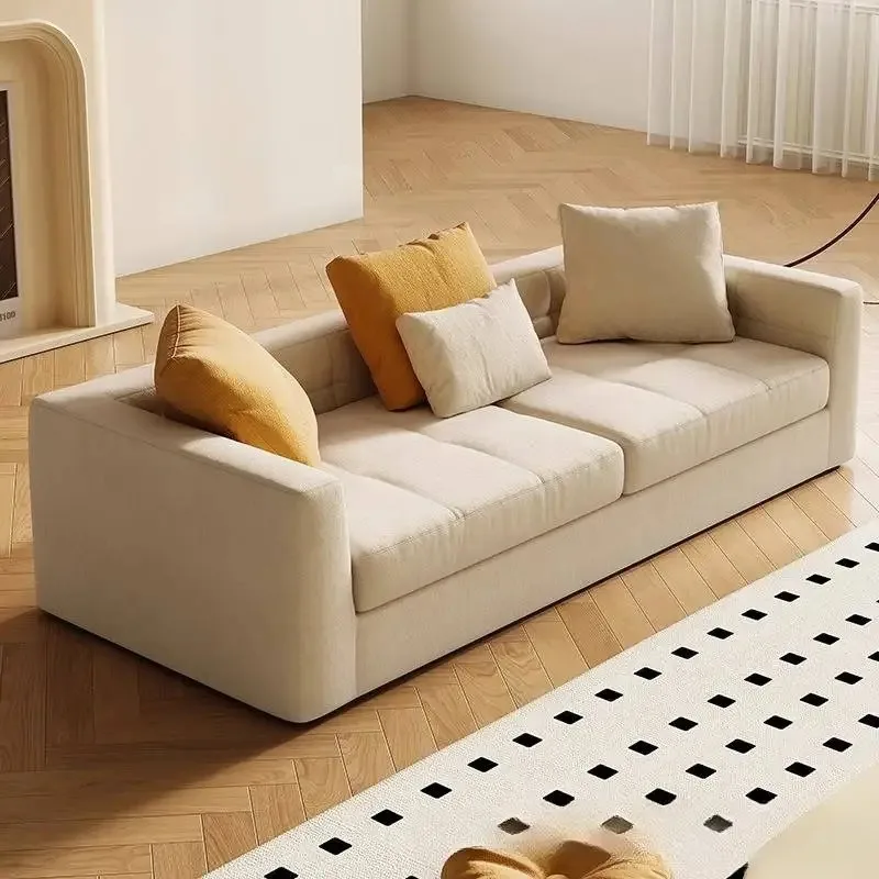 

Reclining Filler Beige Sofas Back Support Design Bedroom Living Room Sofas Lounges Nordic Modern Divano Compresso Home Furniture