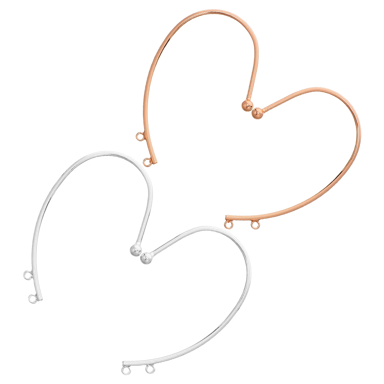 

Fake Studs: Diy Ear Cuff 2 Loop Non Piercing Long Dangling Metal Wrap Earrings For Women Clip On Punk Style Ear Accessories