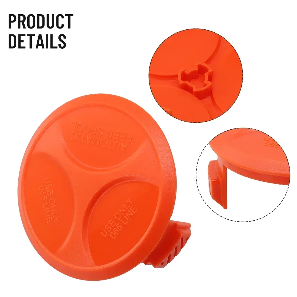 Replacement Spool Cover 2 Pack for BLACK+ DECKER For Grass Trimmer Fits GH400 GL5028 GLC120 GLC14 STC1820 Models 385022-03