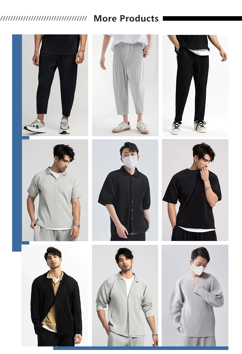 Miyake Pleated Hoodies For Men Breathable Loose Drawstring Casual Top