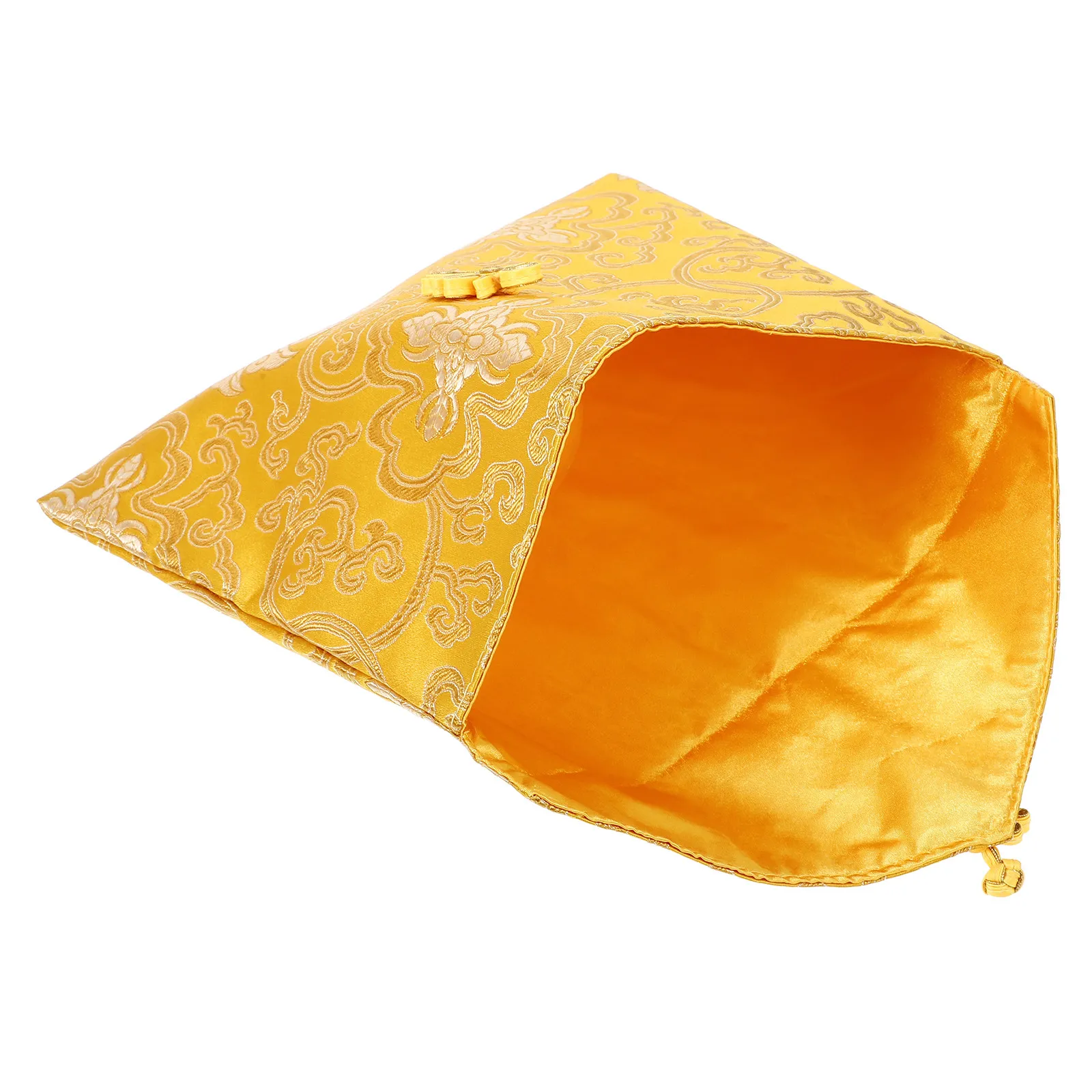 

Buddhist Scriptures Pouch Chinese Knot Design Small Storage Bag Soft Padding Scripture Book Organizer Portable Gift Wrap