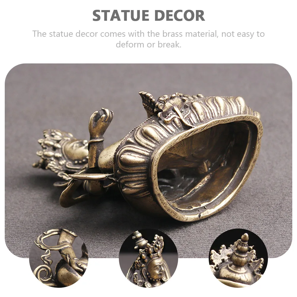 

1Pcs Brass Buddha Ornament Creative Desktop Decor Brass Craft Decoration for Office Home Crafts Decor