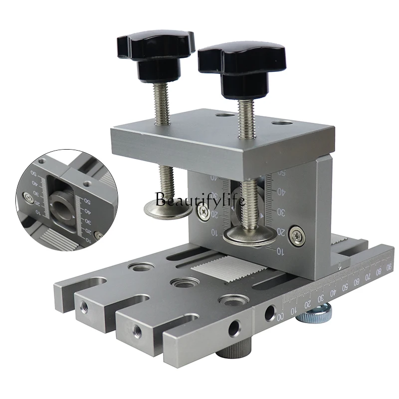 Puncher Three-in-One Punch Locator Puzzle Connection Locator Woodworking Hole Saw