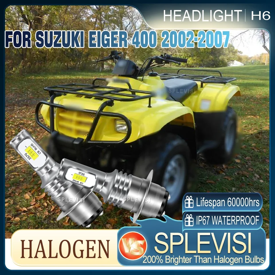Made of Durable Materials Last Longer H6 P15D led motorcycle Headlight For Suzuki Eiger 400 2002 2003 2004 2005 2006 2007