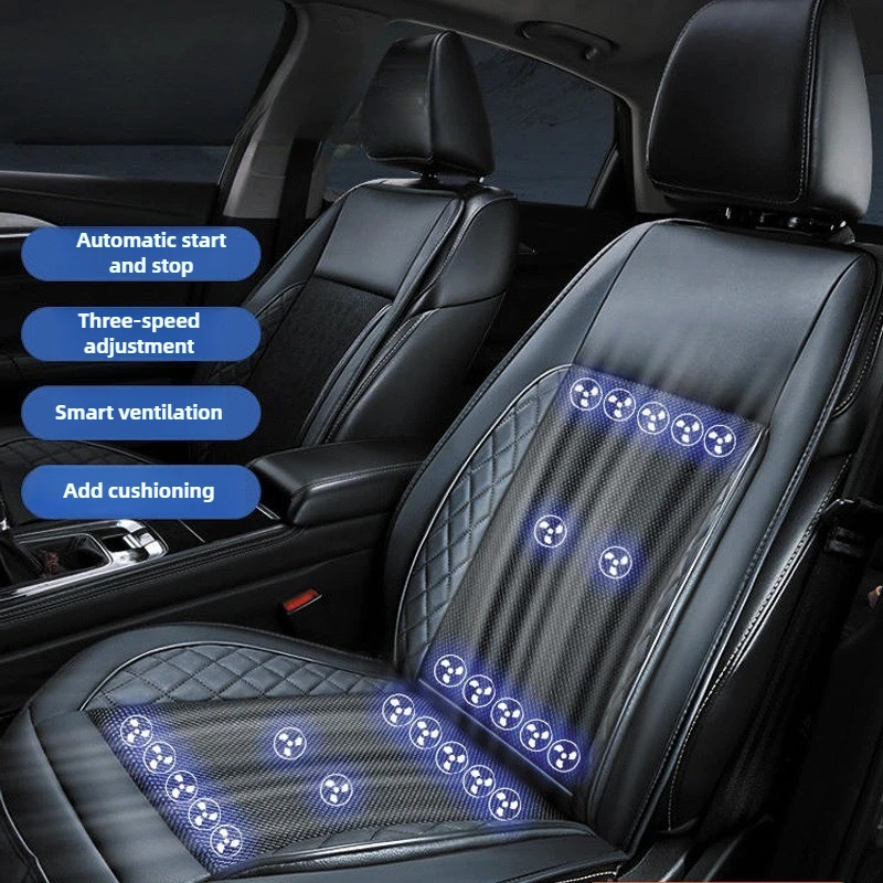 

24-вентилятор прикуривателя, автомобильная охлаждающая подушка для сиденья, летняя вентилируемая дышащая подушка для офиса, грузовика