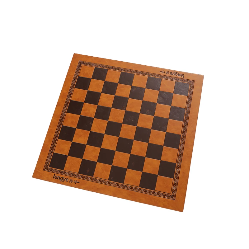 Chessboard PU Double sided Leather Chess Board 33.7*33.7cm Checker 35mm Folding Checkers International  Chess Game Board IB05