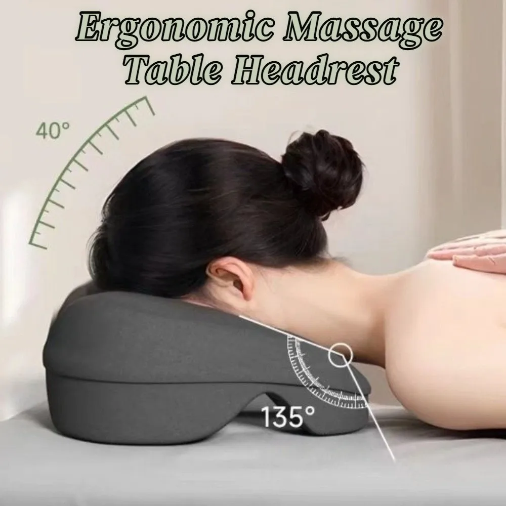 

Facial Support Ergonomic Massage Table Headrest Comfortable Slow Rebound Face Cradle Pillow Breathable Soft Memory Pillow
